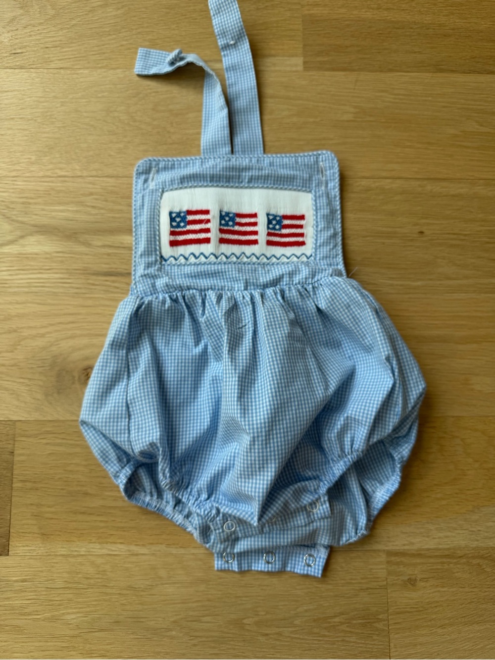 Stitchy Fish embroidered romper